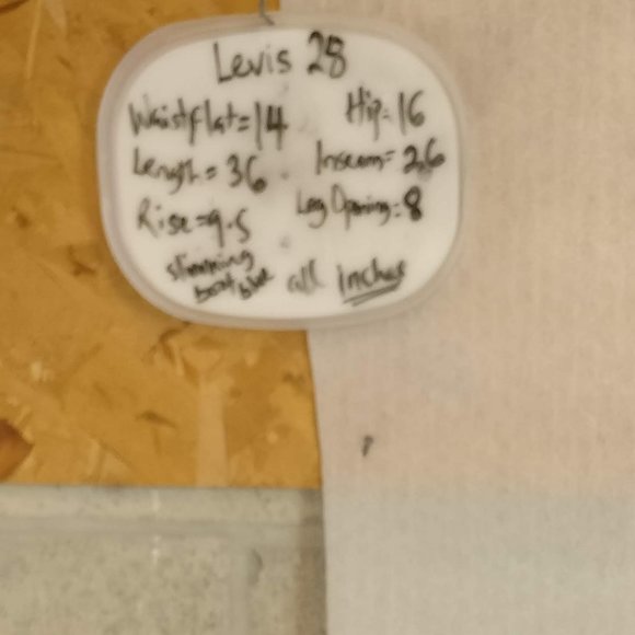 Levi's Zip Fly Mid Rise Canyon Slimming Bootcut Jeans 28w/Measurement - Picture 7 of 11